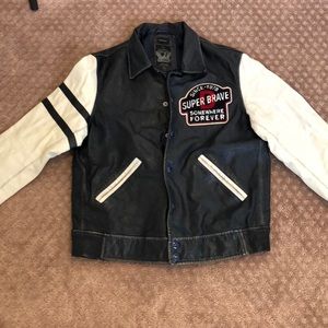 Diesel Leather Bomber Jacket